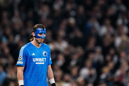 Goalkeeper Kamil Grabara of FC Copenhagen looks dejected