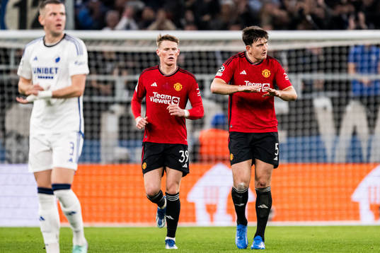 Scott McTominay and Harry Maguire of Manchester United