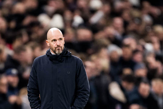 Head coach Erik ten Hag of Manchester United looks dejected