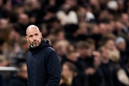 Head coach Erik ten Hag of Manchester United looks dejected