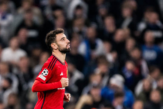 Bruno Fernandes of Manchester United celebrates