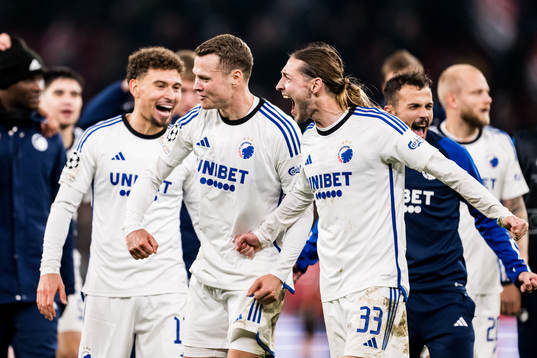 Jordan Larsson, Viktor Claesson and Rasmus Falk of FC