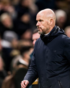 Head coach Erik ten Hag of Manchester United looks dejected