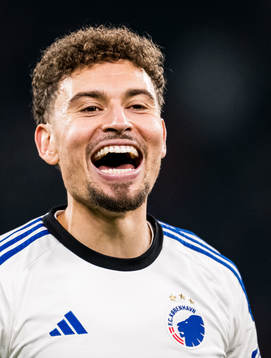 Jordan Larsson of FC Copenhagen celebrates