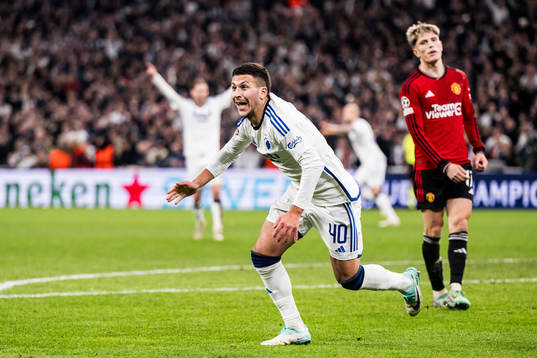 Roony Bardghji of FC Copenhagen celebrates