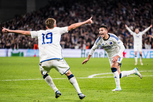 Roony Bardghji of FC Copenhagen celebrates