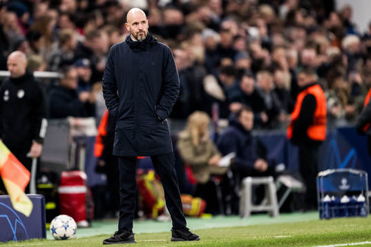 Head coach Erik ten Hag of Manchester United looks dejected