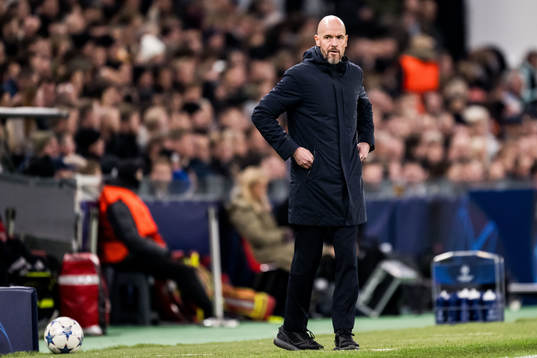 Head coach Erik ten Hag of Manchester United looks dejected