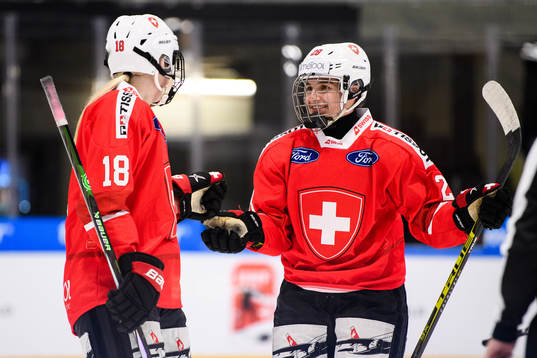 Alina Marti of Switzerland celebrates scoring 2-2