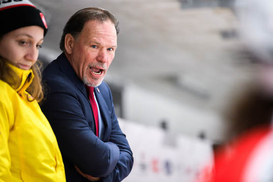 Head coach Colin Muller of Switzerland
