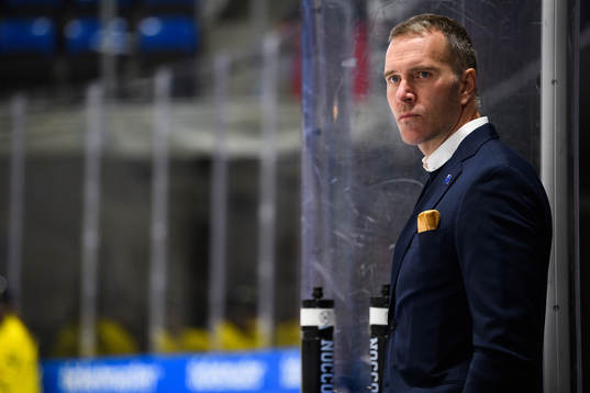 Goaltender coach Ola Kahem of Sweden