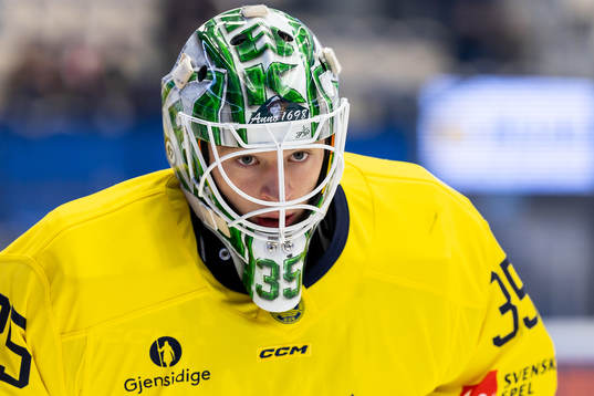goalkeeper Carl Lindbom of Sweden