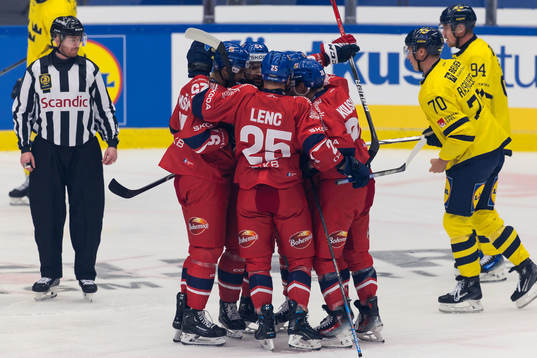 Players of Czech Republic celebrate