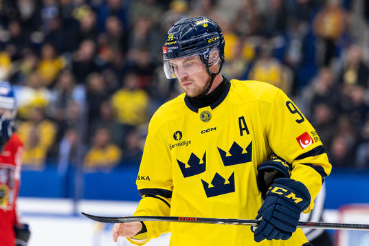 Joel Persson of Sweden looks dejected