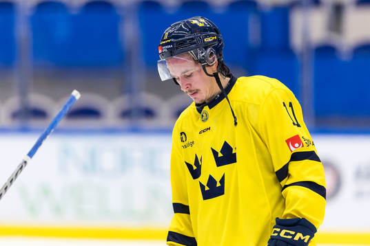 Joakim Nygård of Sweden looks dejected