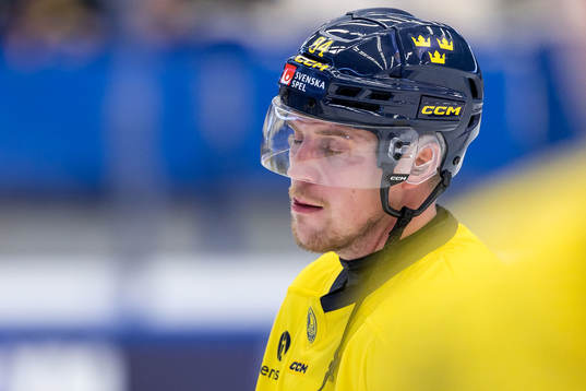 Joel Persson of Sweden looks dejected
