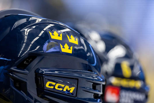 Helmet of Swedish player