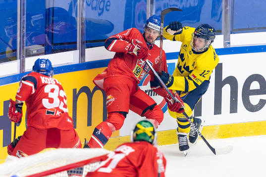 Tomas Dvorak of Czech Republic and Max Friberg of Sweden