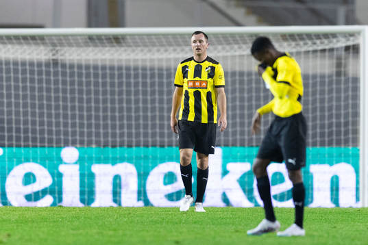 Even Hovland of BK Häcken looks dejected