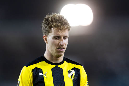Samuel Gustafson of BK Häcken looks dejected