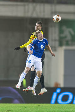 Johan Hammar of BK Häcken and Kristian Eriksen of Molde