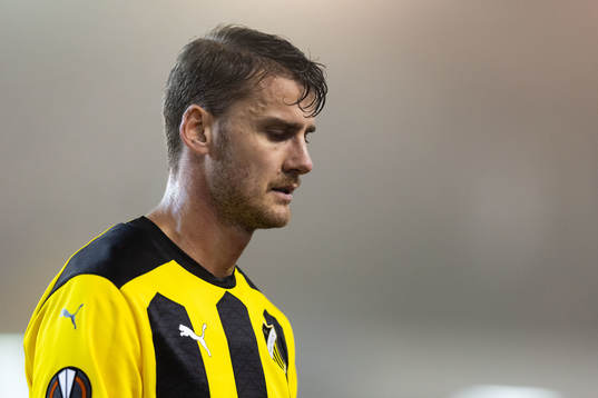 Johan Hammar of BK Häcken looks dejected