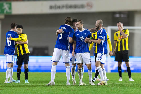 Players of Molde celebrate