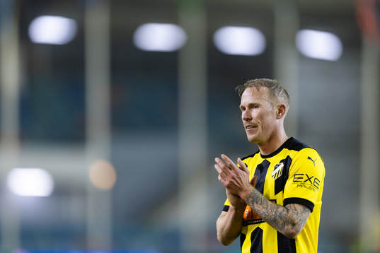 Mikkel Rygaard Jensen looks dejected