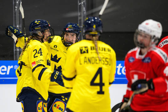 Ebba Hedqvist of Sweden celebrates the 0-1 goal