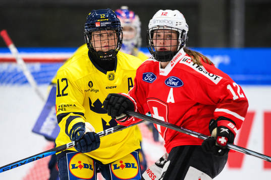 Maja Nylén-Persson of Sweden and Lisa Ruedi of Switzerland