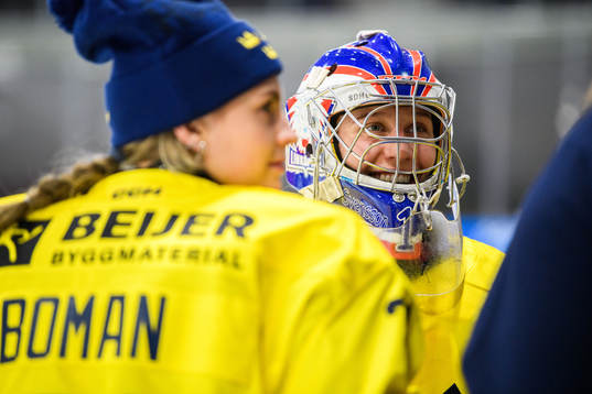 Goaltender Ebba Svensson Träff of Sweden