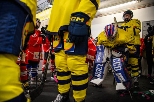 Goaltender Ebba Svensson Träff of Sweden