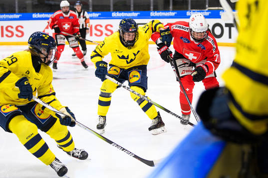 Wilma Sundin of Sweden and Lena Marie Lutz of Switzerland