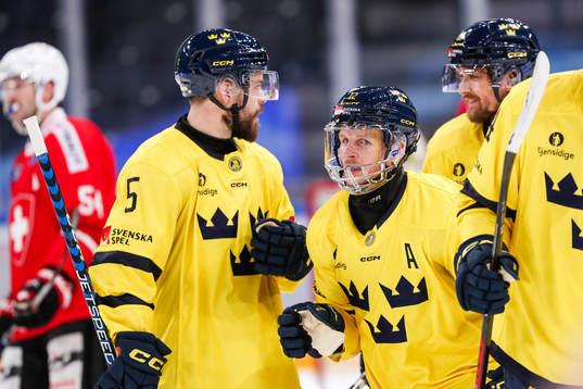 Max Friberg of Sweden celebrates