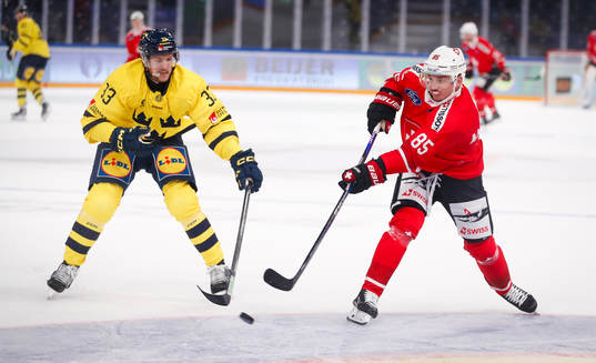 Niklas Hansson of Sweden and Sven Andrighetto of Switzerland