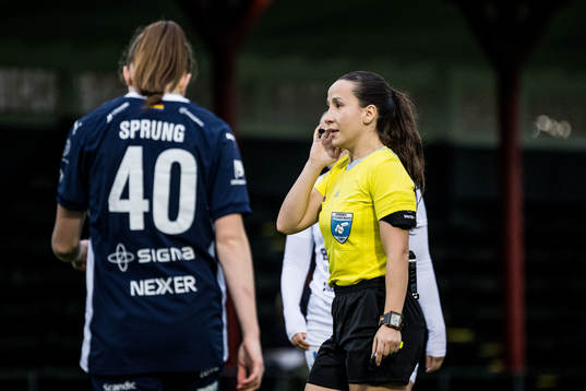 Under fotbollsmatchen i Damallsvenskan mellan FC Rosengård