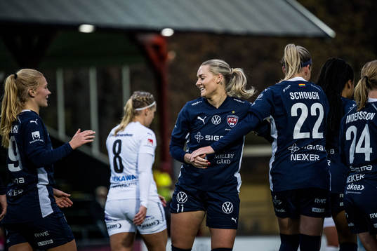 FC Rosengårds Emma Jansson jublar