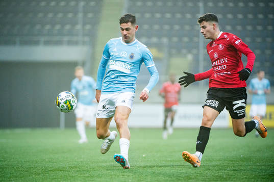 Gefles Ahmed Bonnah och Trelleborgs Eren Alievski