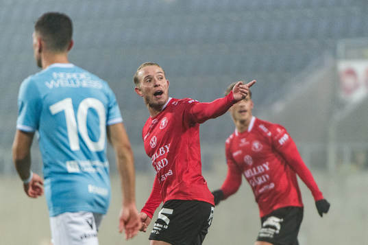 Trelleborgs Pierre Dahlin Larsen jublar