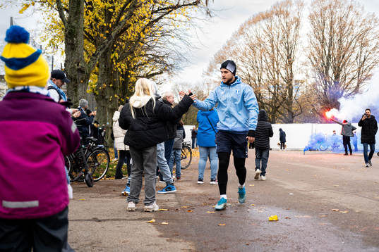 under en träning med Malmö FF