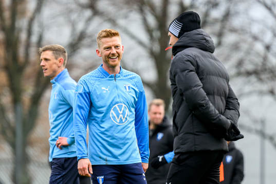 Anders Christiansen och tränare Henrik Rydström