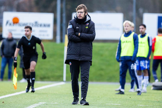 Helsingborgs tränare Max Lindén