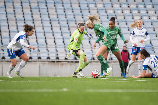 IFK Norrköpings Emma Lind och Hammarbys Ellen Wangerheim