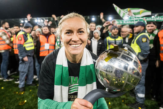 Hammarbys Ellen Gibson jublar