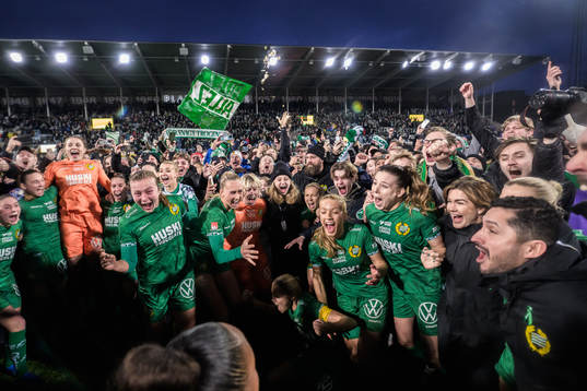 Hammarbys Smilla Holmberg och tränare Pablo Pinones-Arce