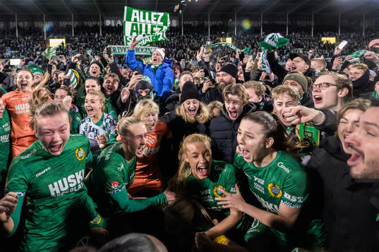Hammarbys Smilla Holmberg och tränare Pablo Pinones-Arce