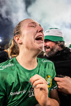 Hammarbys Emma Westin jublar över SM-guldet