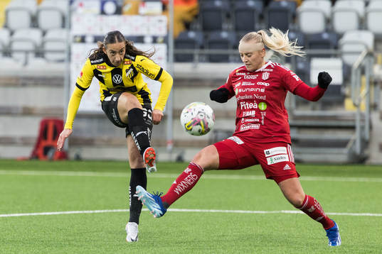 Häckens Rusul Rosa Kafaji och Piteås Wilma Carlsson