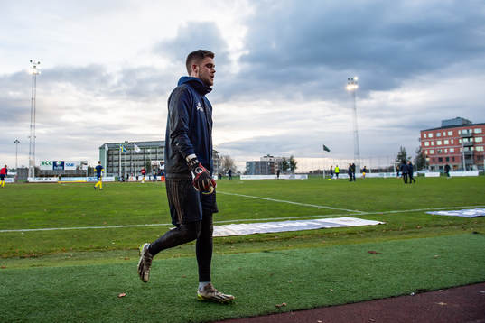 Ängelholms målvakt Robin Streifert