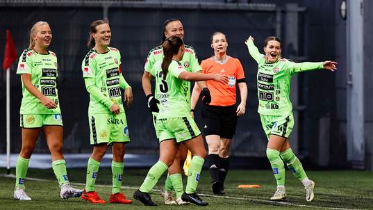 Kristianstads Tilda Persson jublar